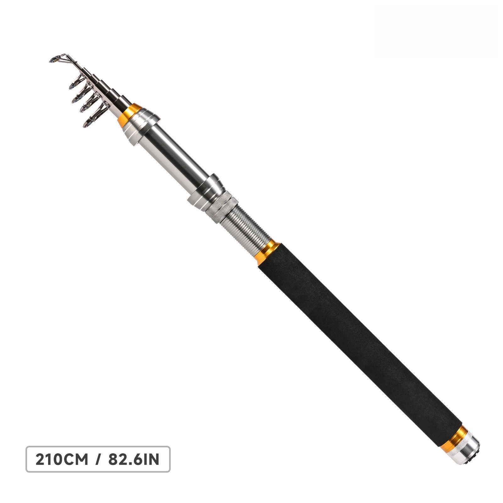 Carbon Telescopic Sea Rod 1.8/2.1/2.4/2.7m for Surf Shore Rock and Boat Fishing