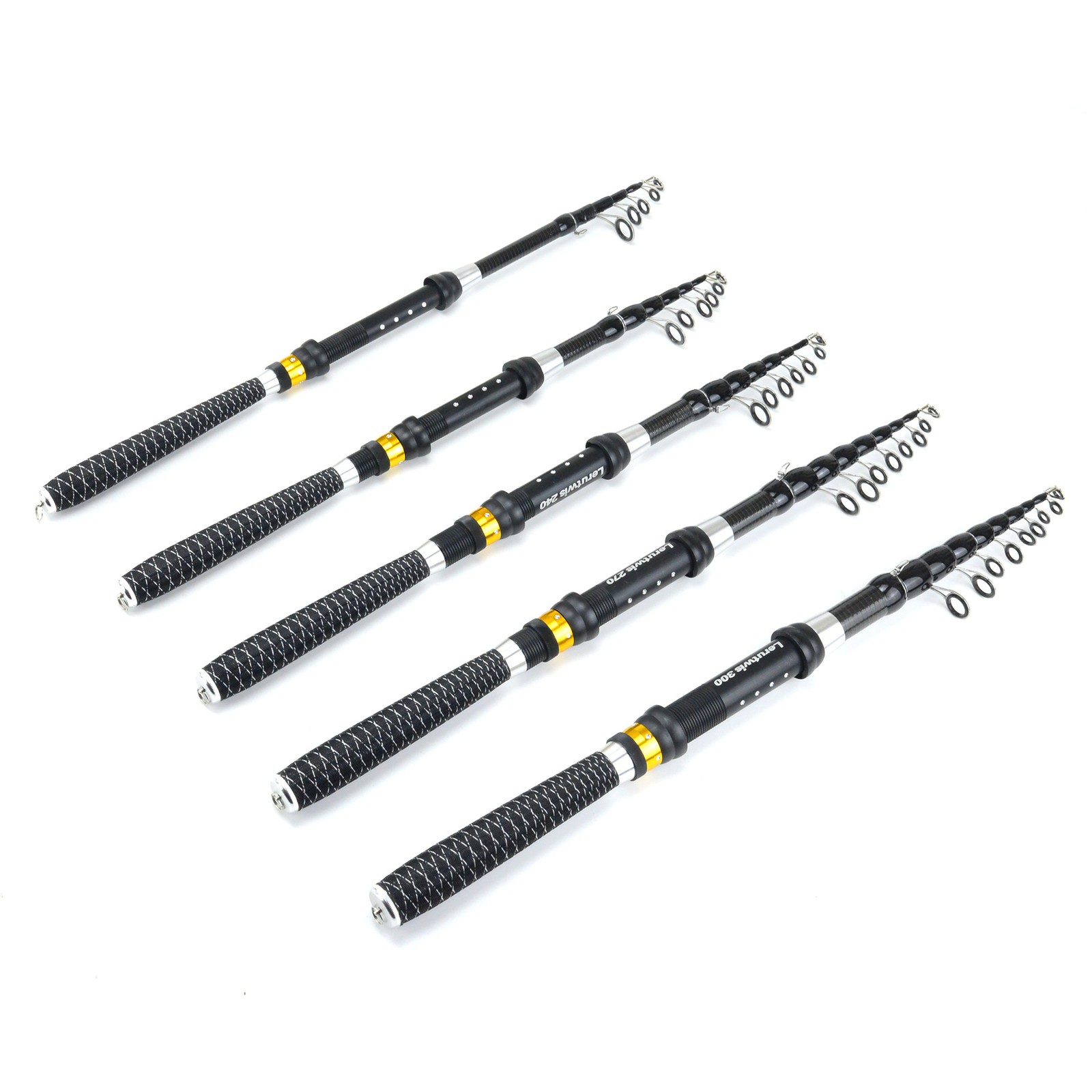 Hard Fishing Rod Carbon Fiber Telescopic Fishing Rod Fishing Pole 1.8M-3.0M