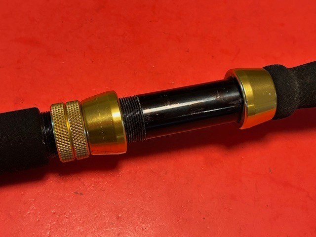 CUSTOM BUILT 5 FOOT 7 1/2 INCH 50 TO 130 POUND CLASS BOAT TROLLING FISHING ROD