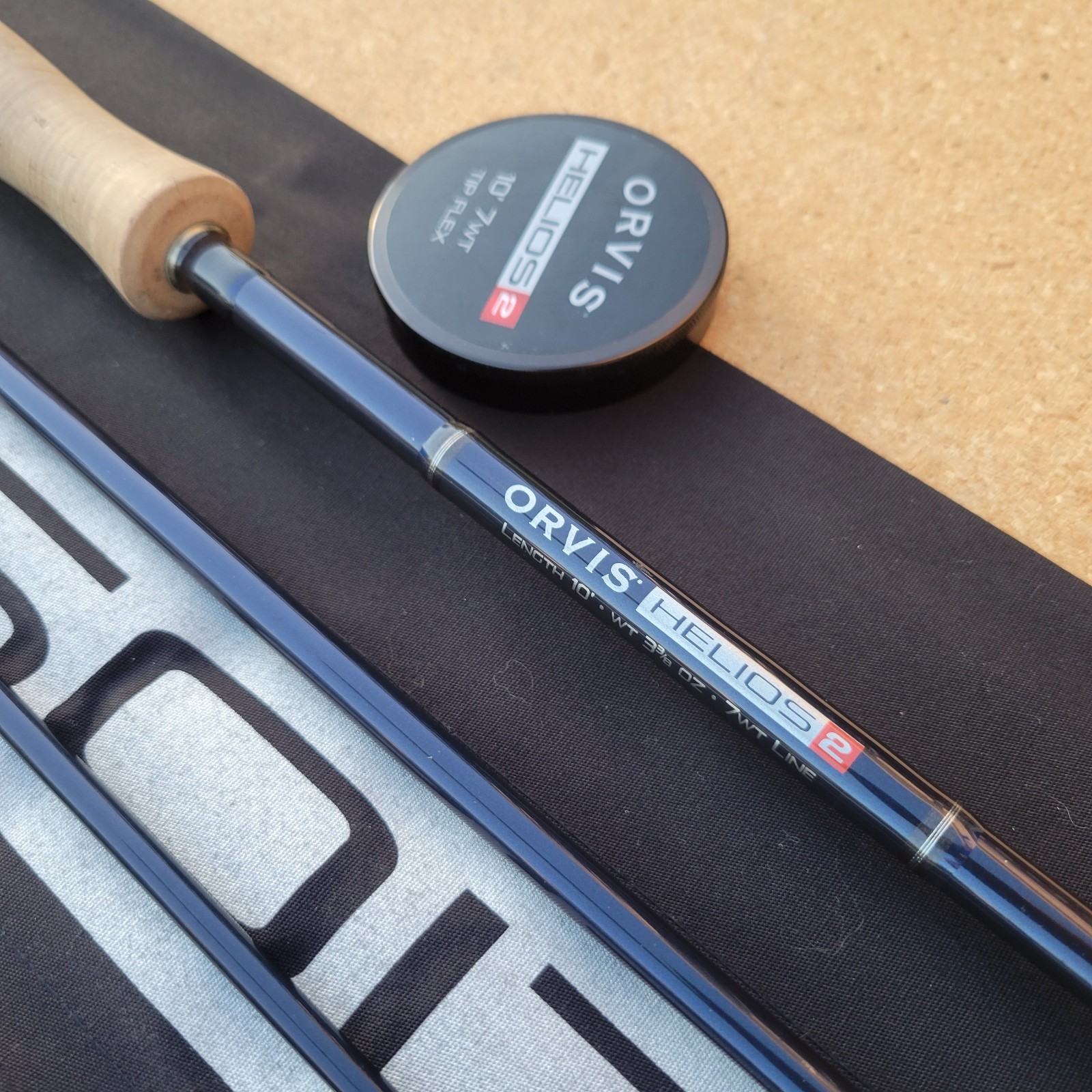 Orvis Helios 2 (H2) 10′ 7wt Tip Flex Steelhead and Salmon Fly Fishing Rod w Tube