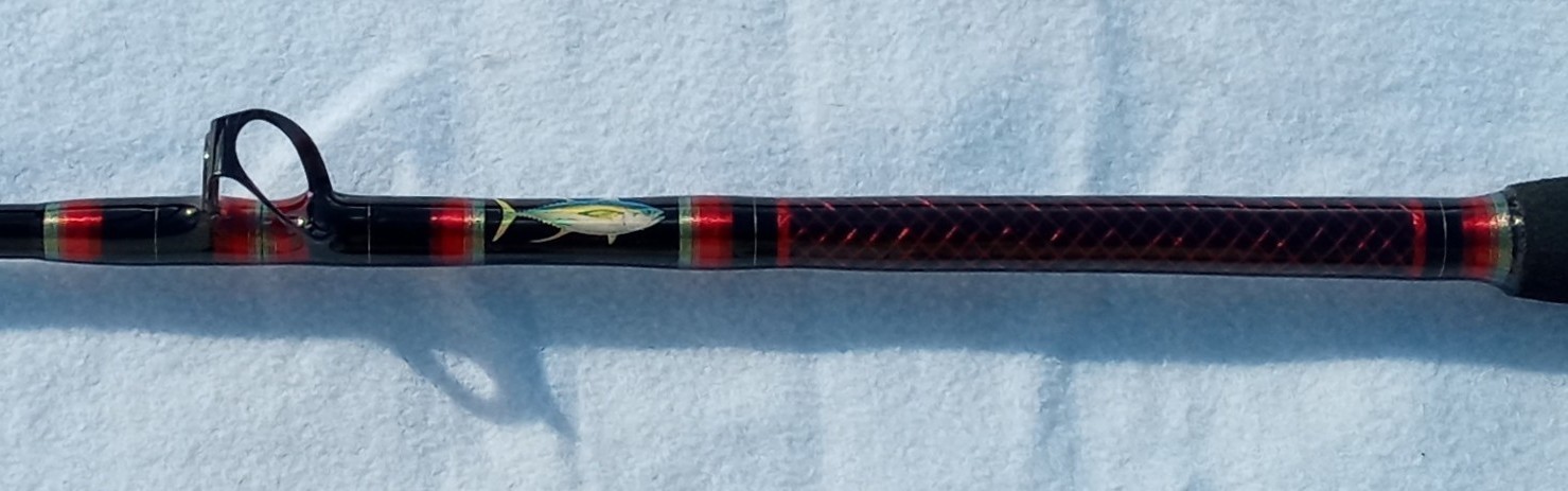 Calstar Black West Coast Rod BWC-670C Tuna Custom Wrapped WESTCOAST CUSTOM RODS