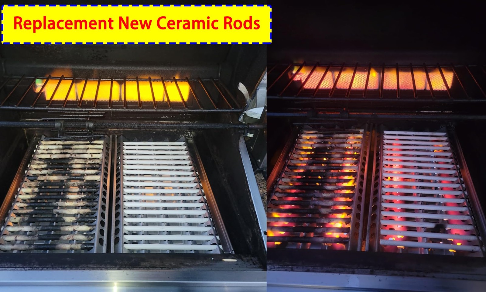 Parts DF-18 Gas Grill Ceramic Radiants, BBQ Grill Ceramic Rods for DCS Heat P…