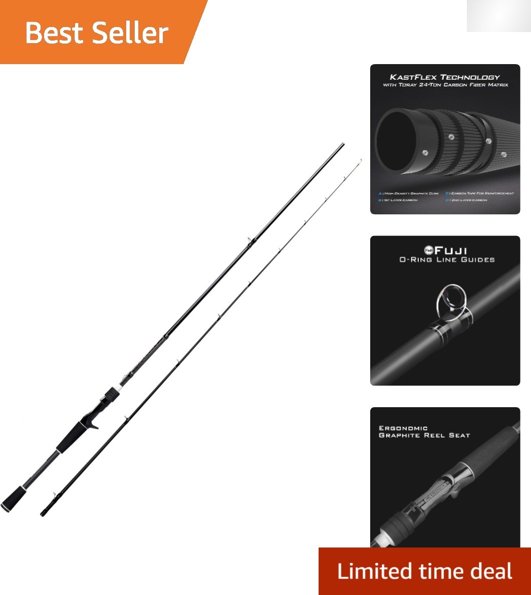 Perigee II 6’6″ Carbon Fiber Fishing Rod – Fast Action, Medium Power, Twin-Tip