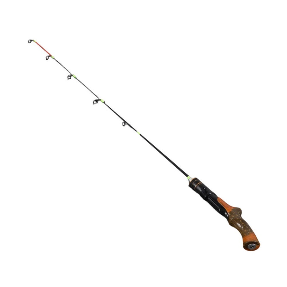 Fiberglass Ice Fishing Rod Lightweight Two Section Design for Outdoor Use