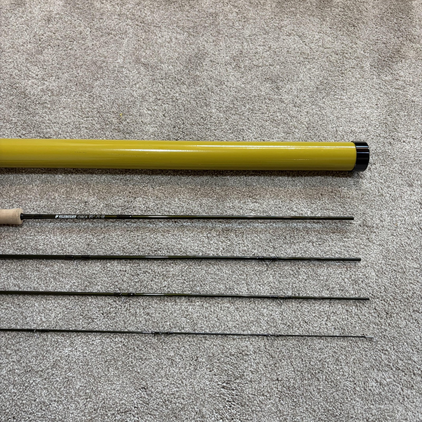 Sage CIRCA 589-4 Fly Rod 8’9 5wt 4 Piece Green Graphite Konnetic Slow Action Rod