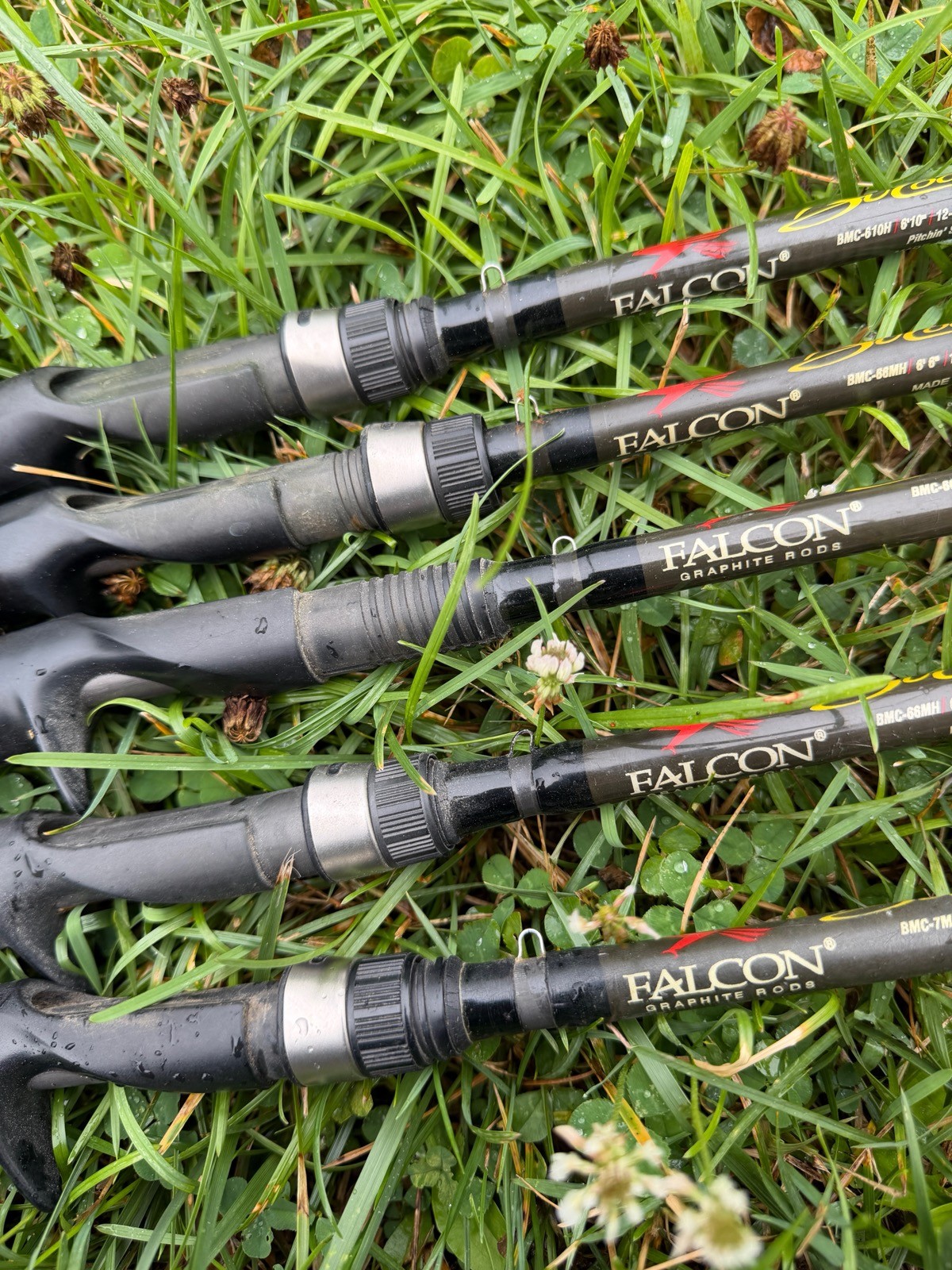 5 Falcon Bucoo Micro Split Grip Casting Rods Pitching stick and MH’s