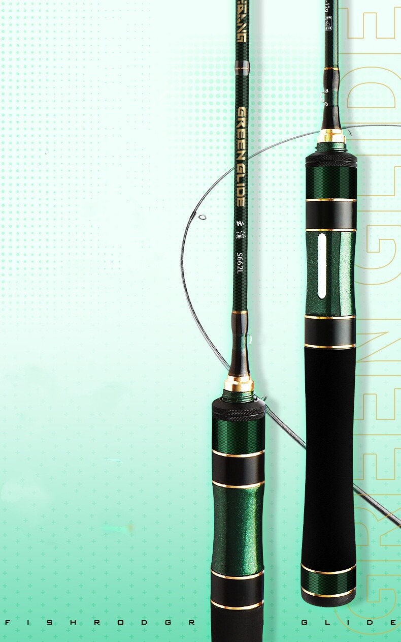 Carbon Fiber Lure Fishing Rod Spinning Casting Rod 1.68m 1.8m Fishing Pole Fast