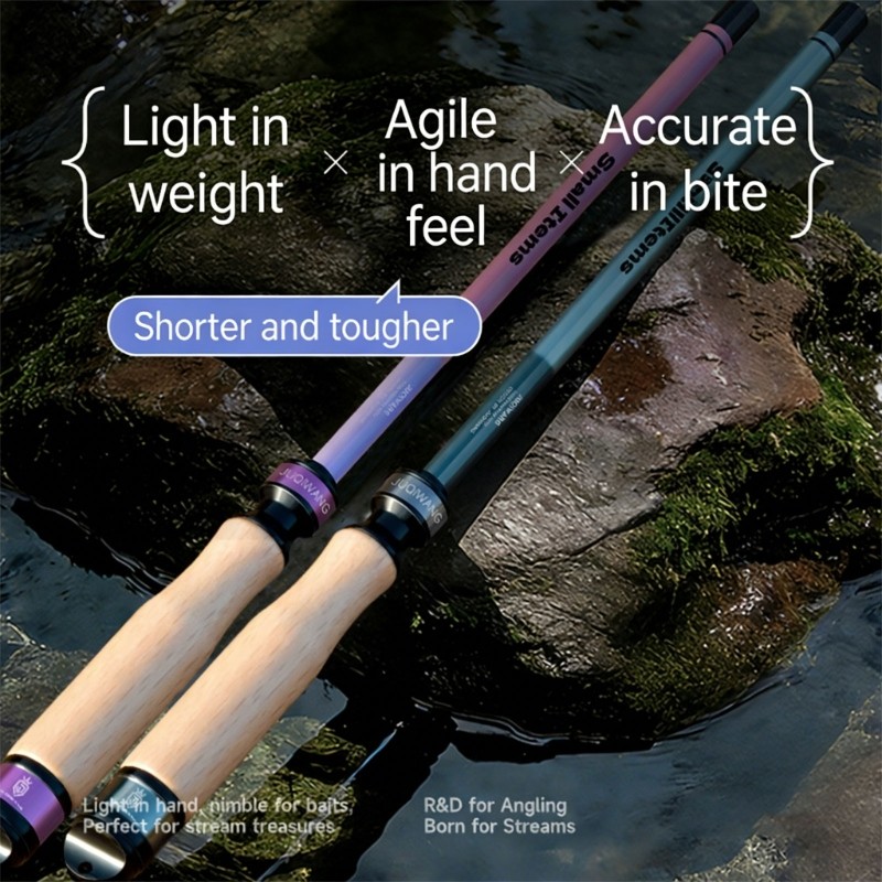 Carbon Fiber Fishing Rod to Beginner Easy To Carry And Operate In Stream Lake