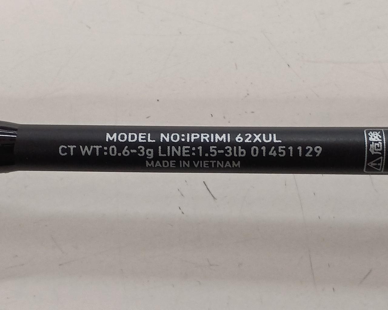 Daiwa IPRIMI 62XUL Trout Fishing Rod 6.2ft 2-Piece, Stream/Creek, Ultralight