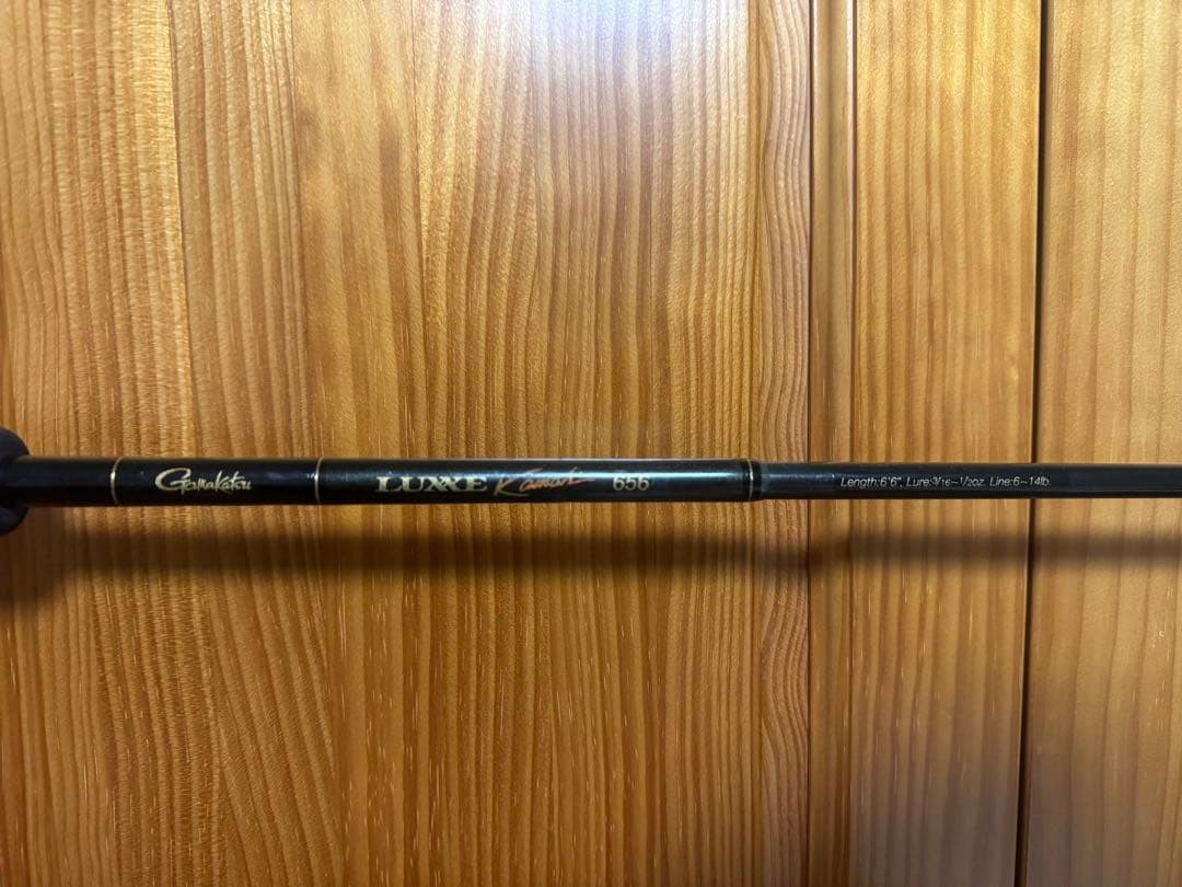 Gamakatsu LUXXE Kamui 656 Bass Fishing Rod 6.6ft 1/16-1/2oz Lure, 6-14lb