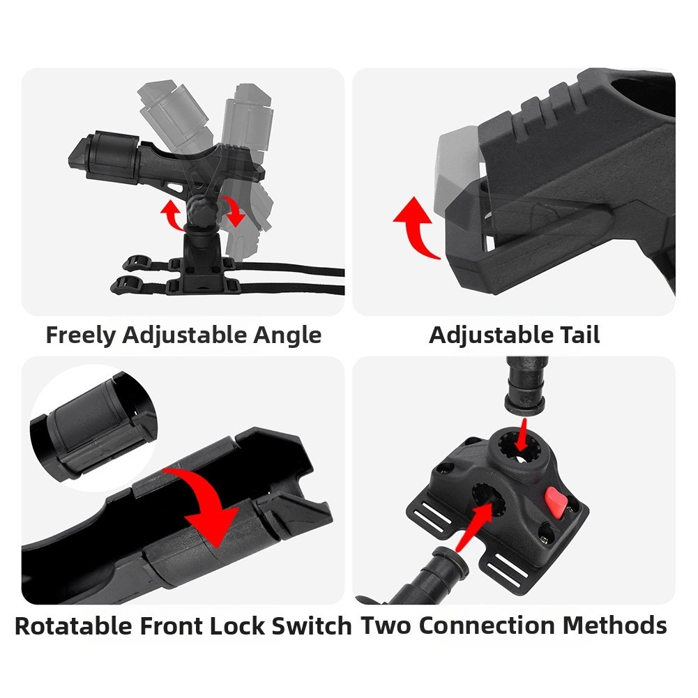 Fishing Rod Holder with 360 Degree Rotation for Kayaks Canoes and Fishing Boats