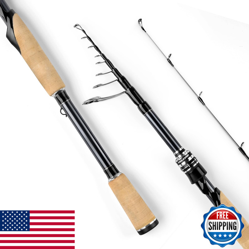 Kastking Megatron Titanium Telescopic Casting Spinning Fishing Rods Im7