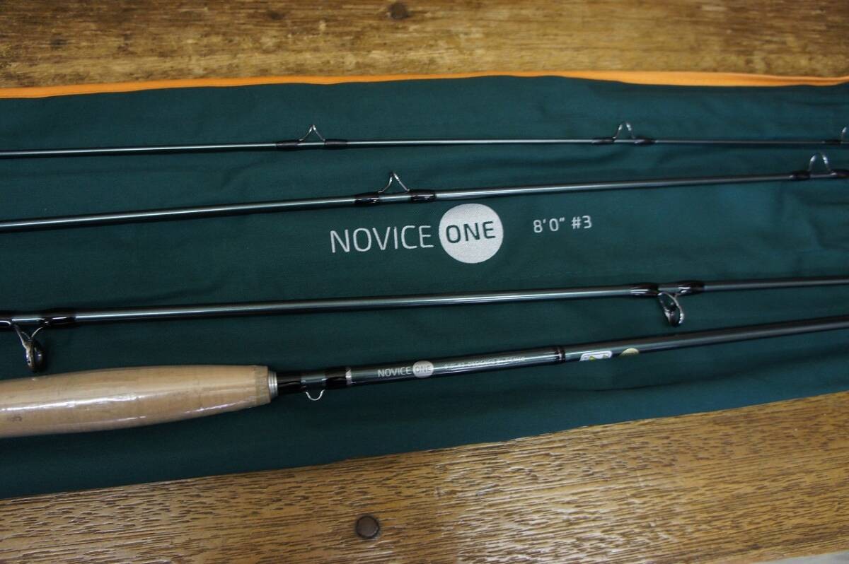 TIEMCO Novis One 803-4 Graphite Fly Rod 8ft 3wt 4pcs Half Wells Grip Woo Japan