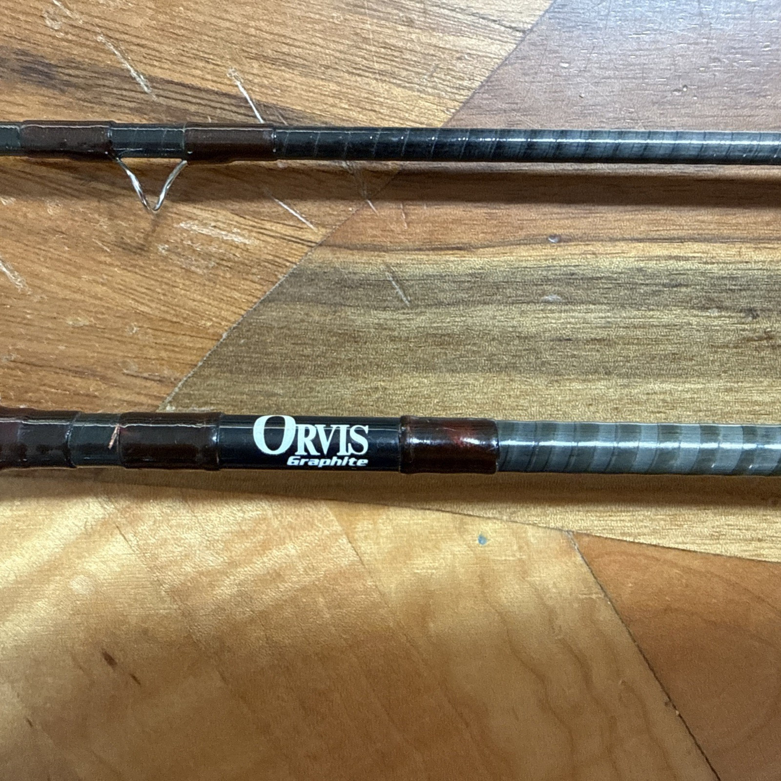 Vintage ORVIS Graphite TROUT 7’6” 6wt Fly rod with Tube, Canvas Sock Excellent!