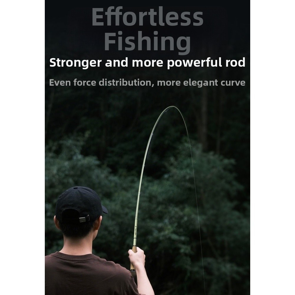 Travel Fishing Telescopic Rod Stream Casting Carbon Fiber Construction