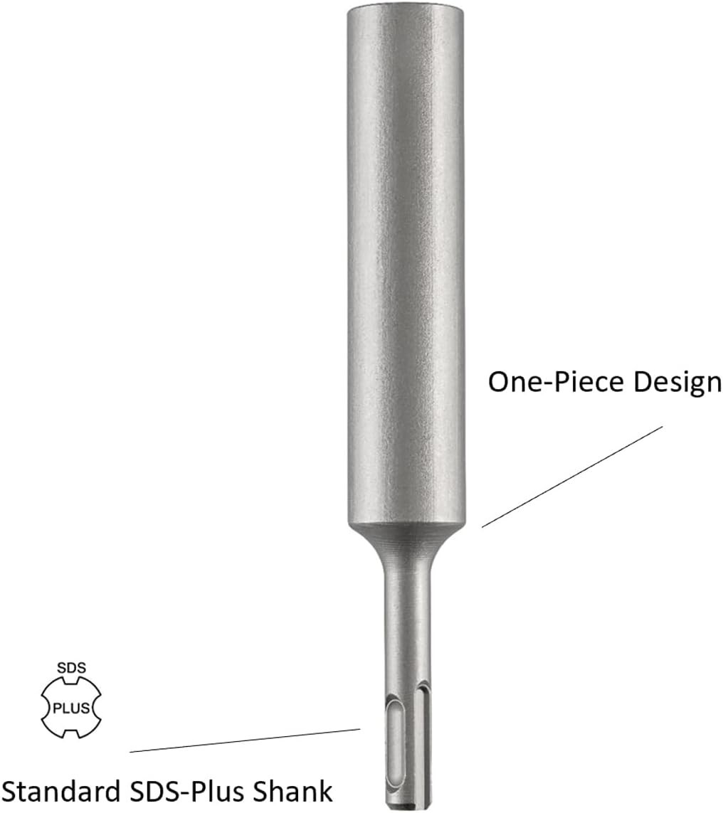 Industrial Grade Ground Rod Driver 6 69 Inch Length for SDS Plus Rotary Hammers