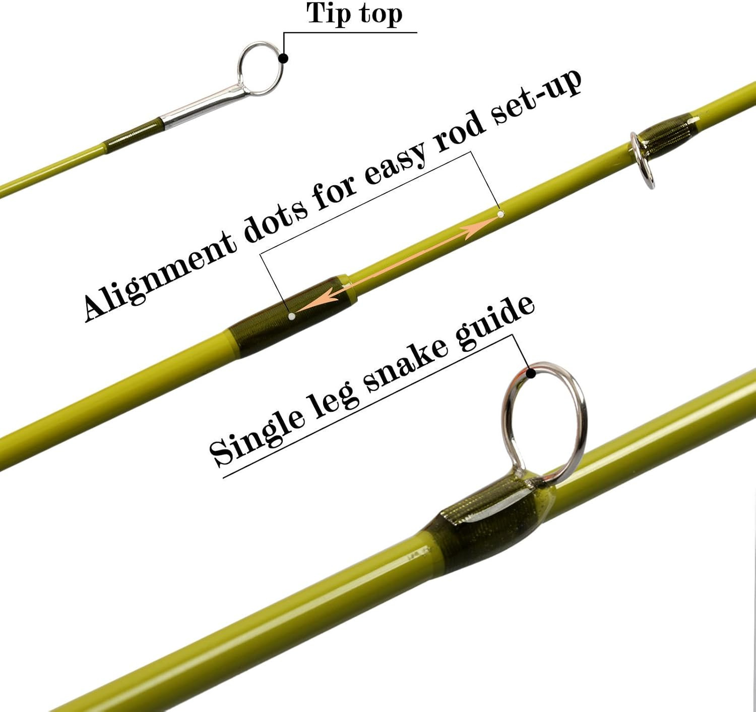 4’0″ Practice Fly Rod | 2-Piece Casting Trainer Fly Fishing Rod for Beginners
