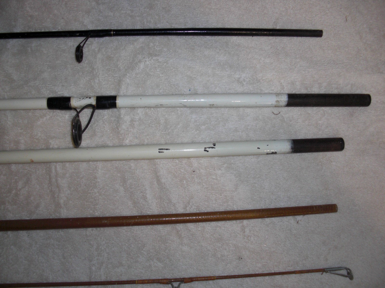 fishing poles—four used ones