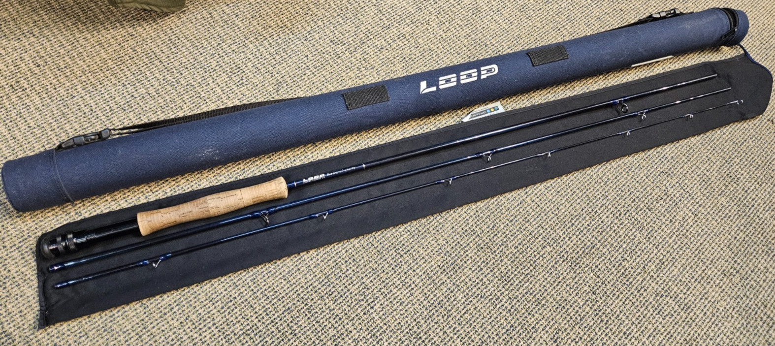 LOOP Blue Line 10′ #7 3pc Fly Fishing Rod Blueline with bag and tube