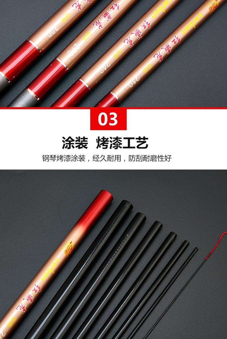 Fishing Rod Stream Rods 1pc 40*3*3cm Epoxy Resin Fishing Tackle For Carp Fishing
