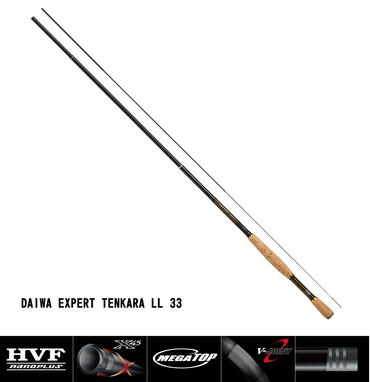 DAIWA EXPERT Tenkara LL 33 Telescopic Rod Fishing Pole Canne L 3.32m 10’10”