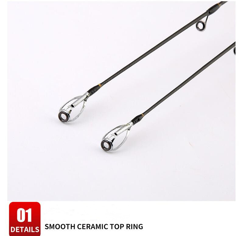 1.65M/1.8M Lure Fishing Rod Casting/Spinning Fishing Rod Carbon Fiber Pole Trout
