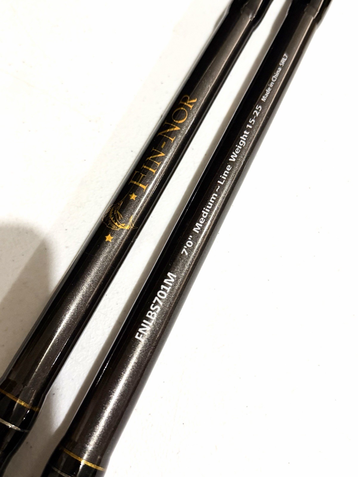 LOT of 2 – Fin-Nor LETHAL 7 Ft OFF SHORE Spinning Rods – Saltwater Freshwater