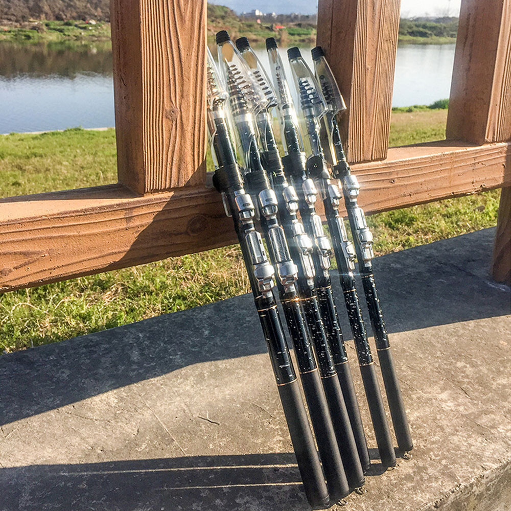 High-tensile 2.4m Carp Fishing Rod Carbon Retractable Rod Tackle O1V2
