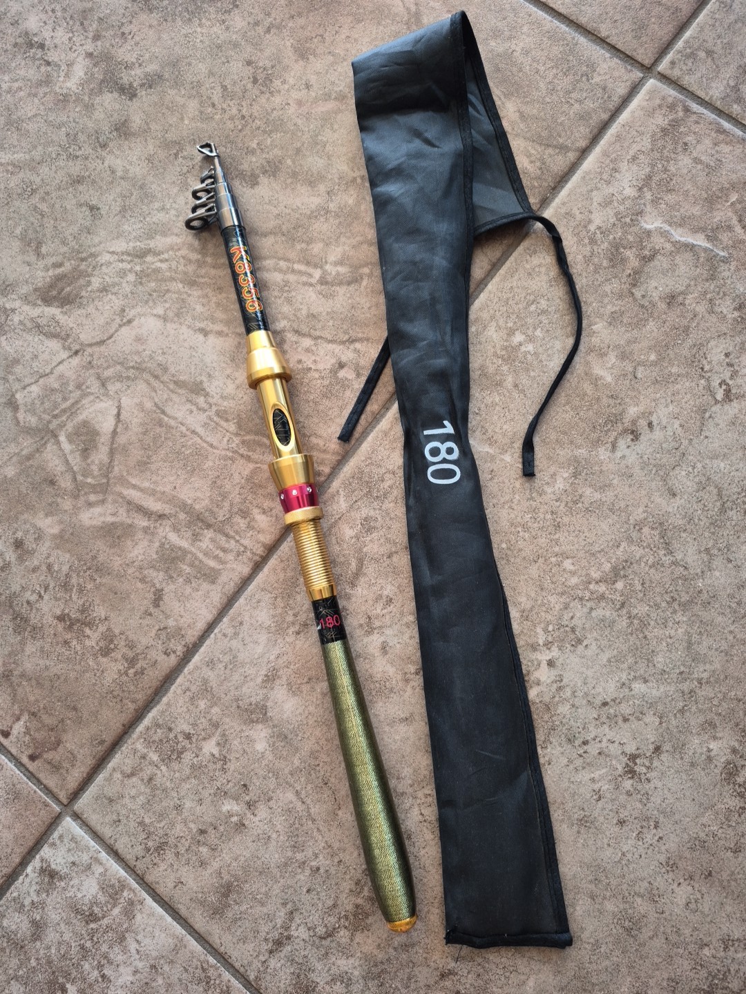 K8356 Carbon Fiber Travel Spinning Telescopic Fishing Rod Graphite