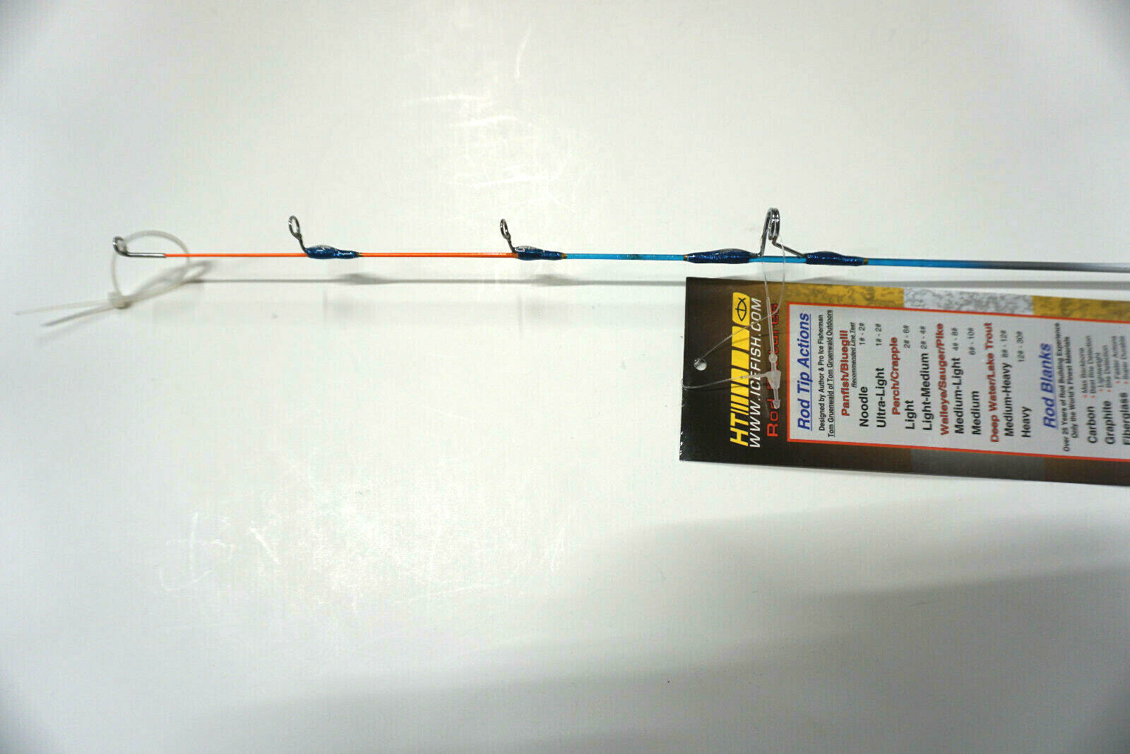 HT Ice Blue Rod 18″ Long – TWO Super Light Rods for Panfish – Fun to Use #IB-18