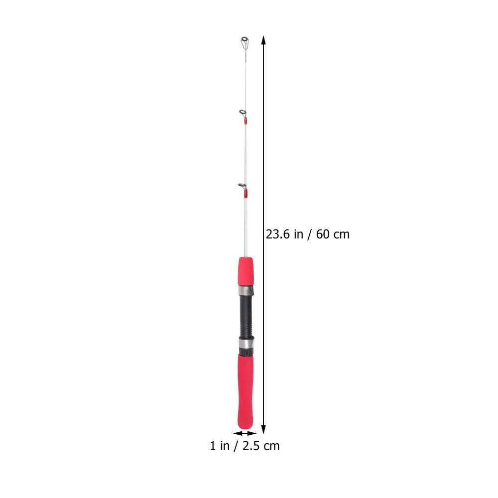 Mini Fishing Rod Ice Fishing Rod Small Sea Rod Raft Rod for Kids Child 60cm
