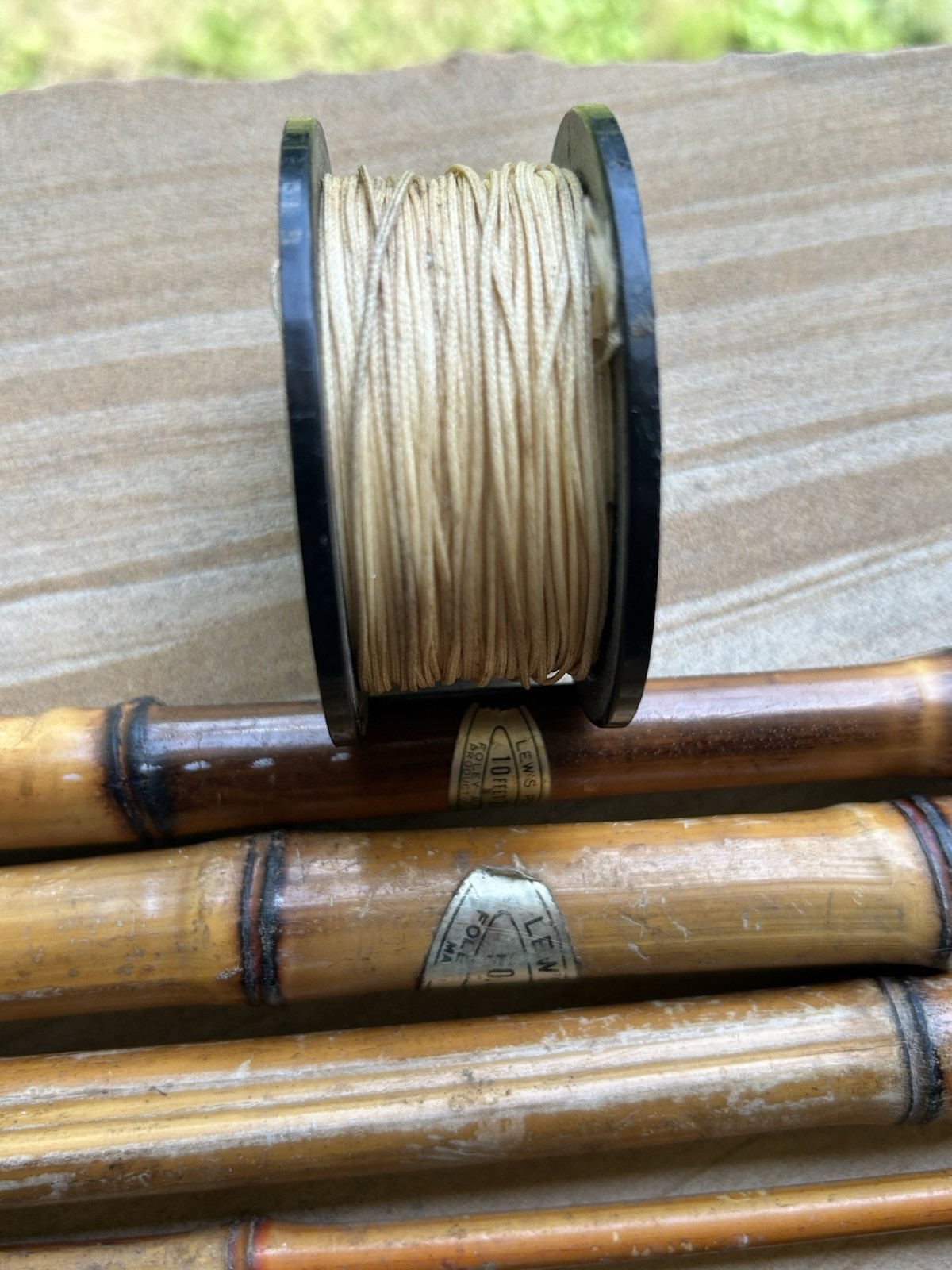 Lews Poles Foley ,Alabama Bamboo Fishing Poles 2pc 10’/3pc11’ Plus Extra W/line