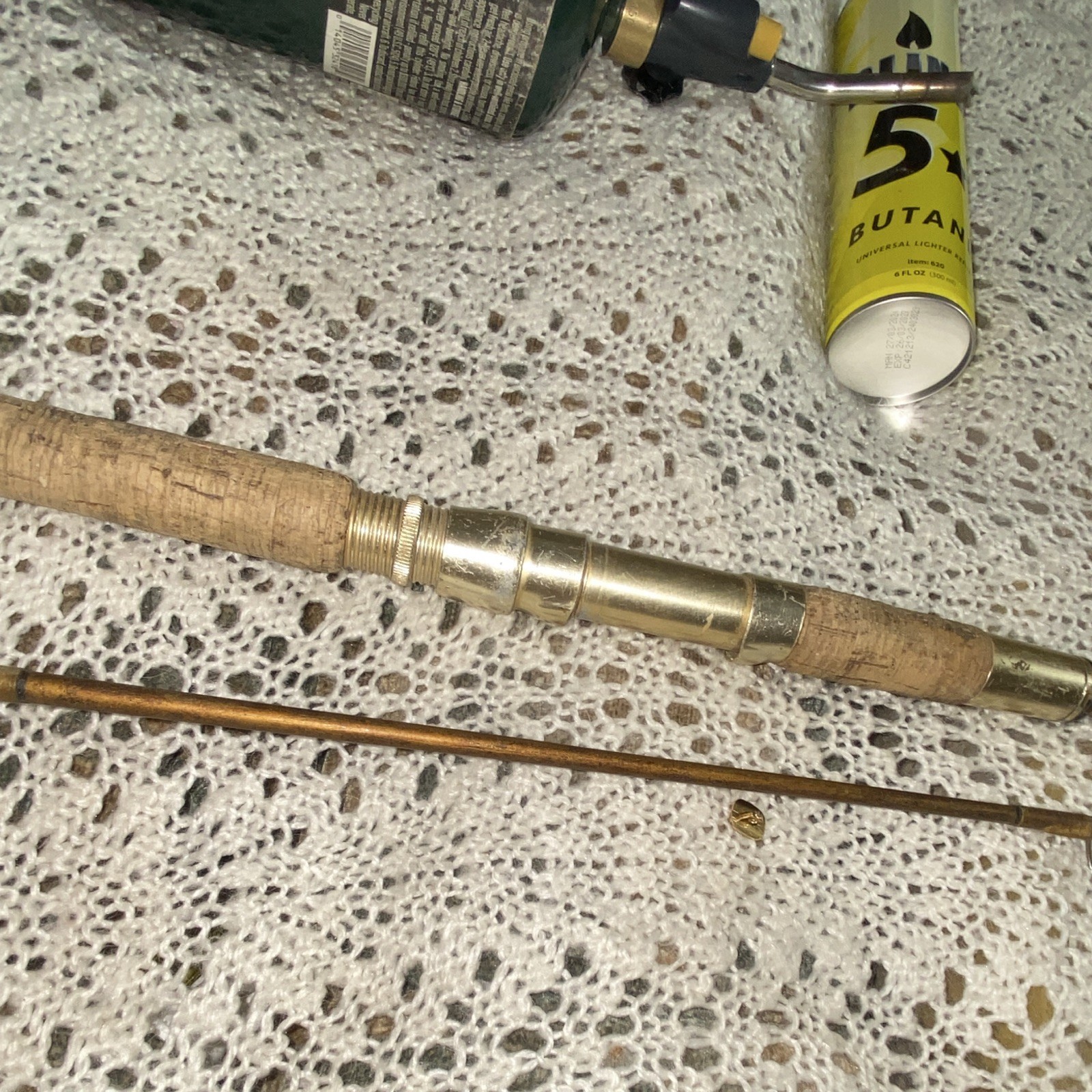 Shakespeare Kev 8ft 6in Casting Rod Brown Cork Split Grip MH Moderate 2pc