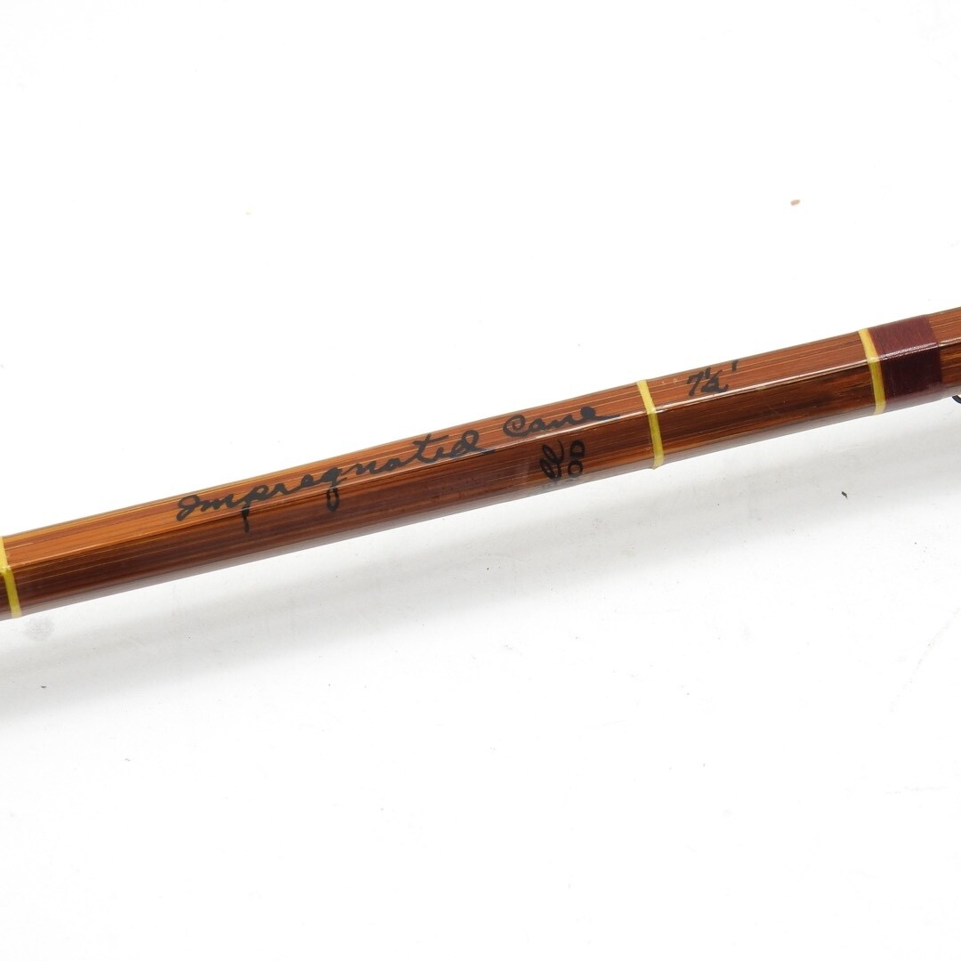 Fred Debell Impregnated “Presentation” Bamboo Fly Rod. 7′ 6”. W/ Tube & Sock.