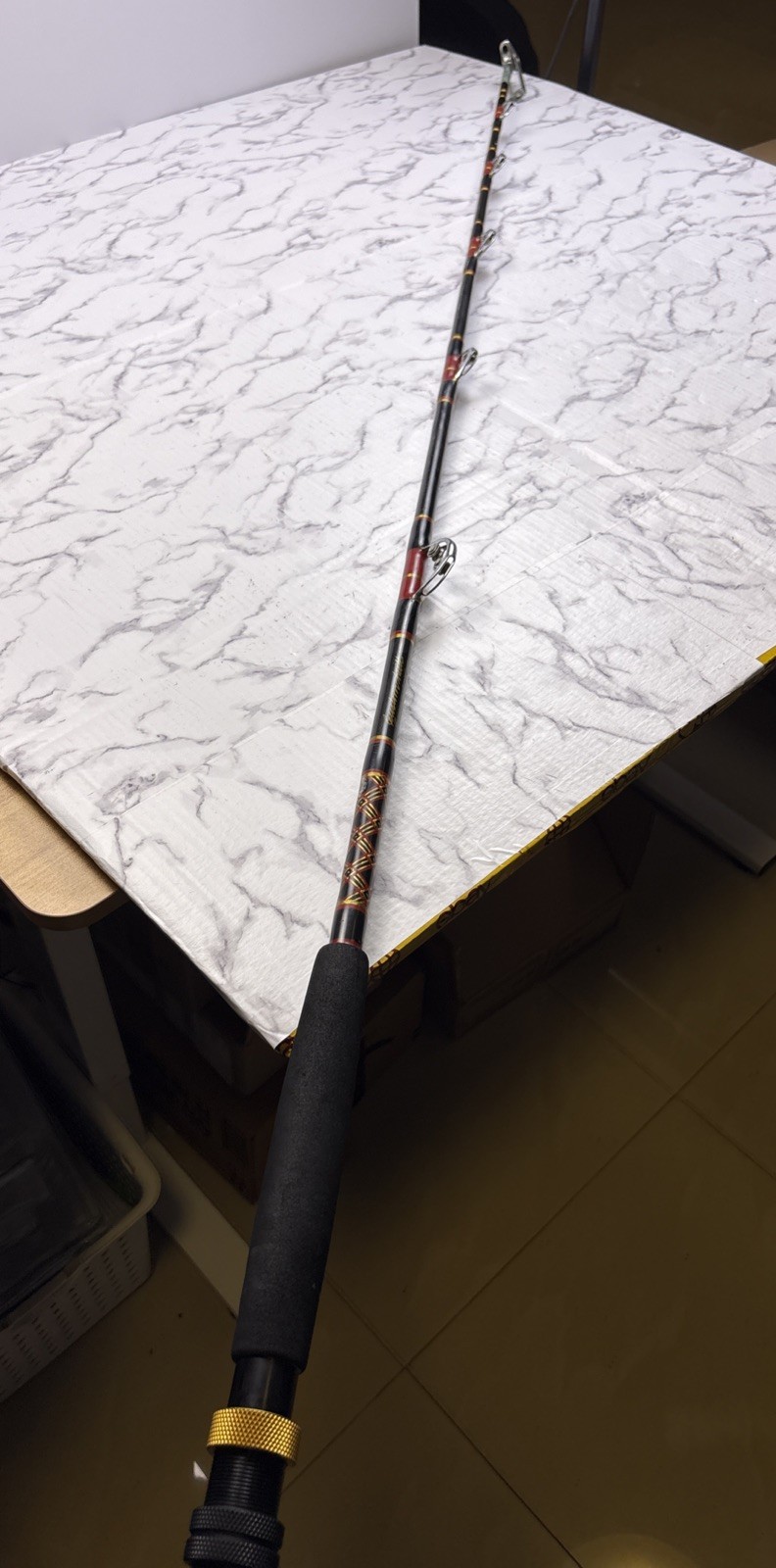 Custom Made Fishing Rod With AFTCO Curved Butt #2 Offshore Big Game Pole