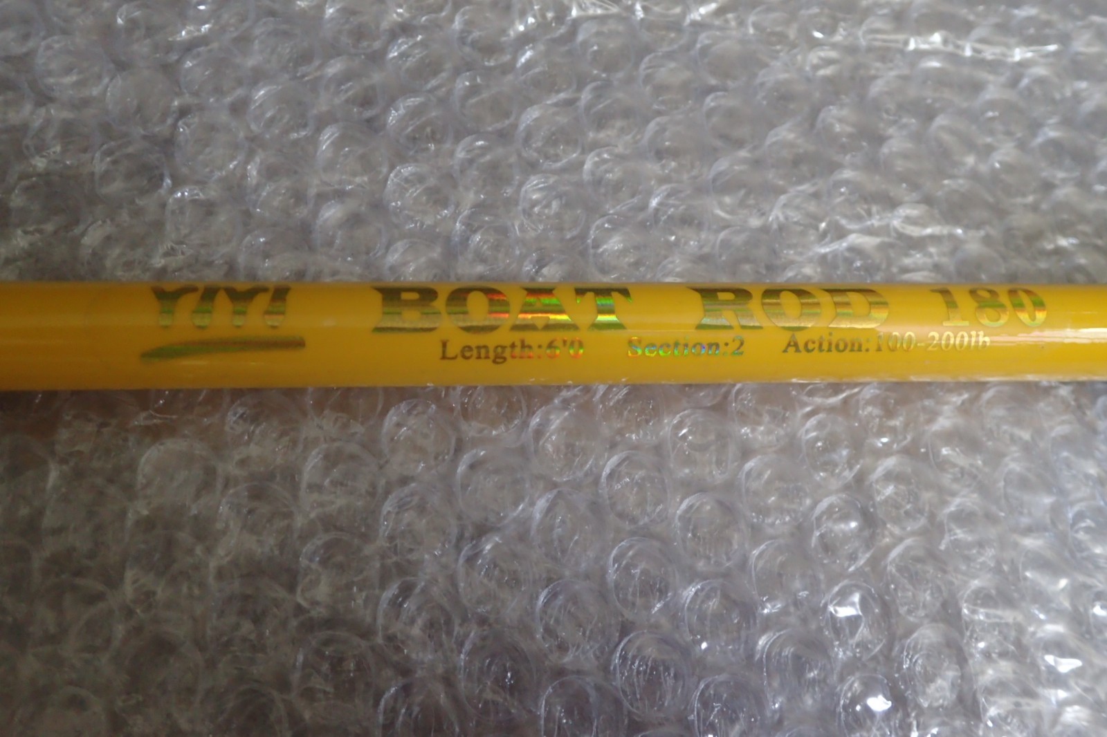 Heavy Saltwater Trolling Rod Conventional Boat Fishing Yellow 180cm 100-200lb