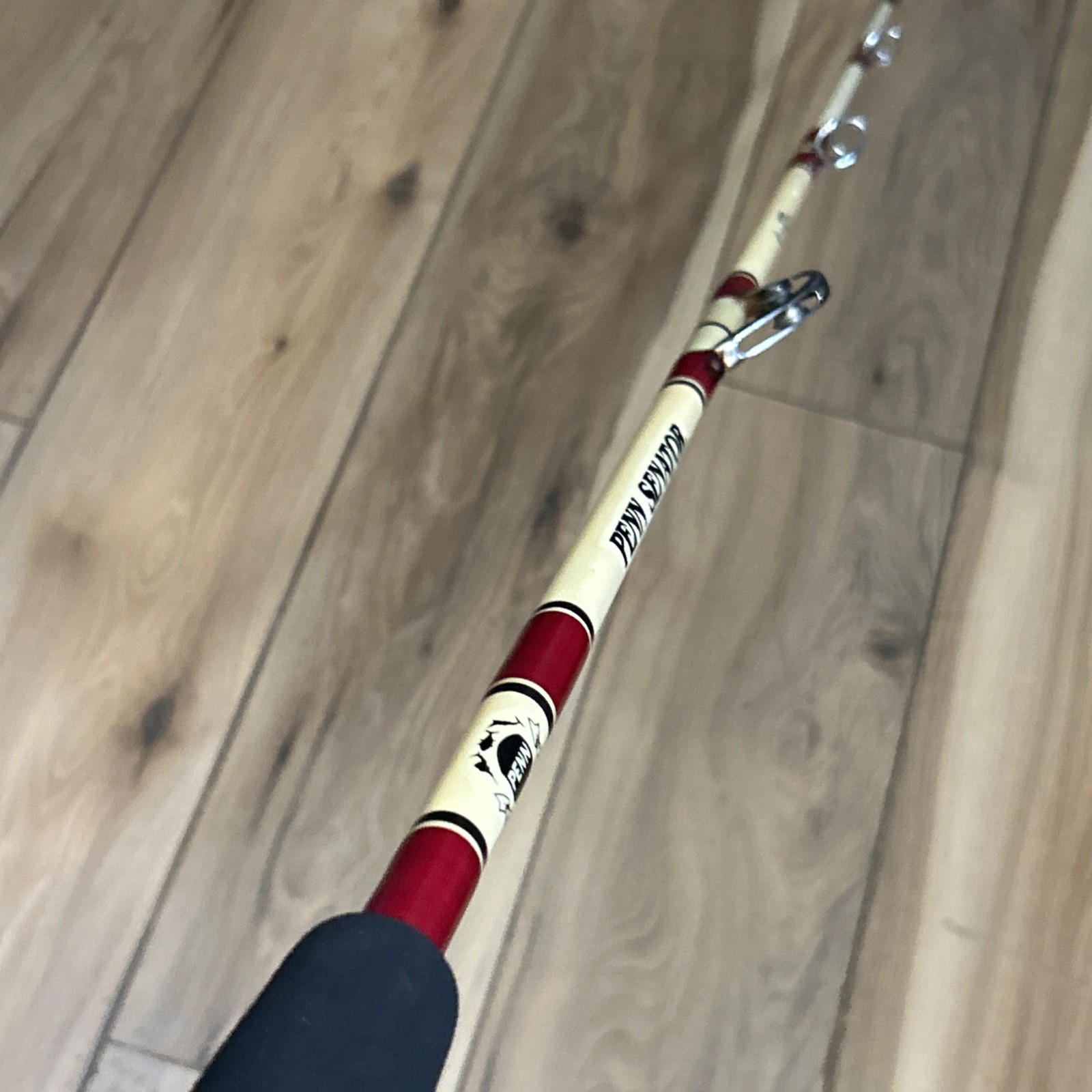 Vintage Penn Senator S-3240RF 6’6” 30-50lb Trolling Boat Fishing Rod 4/0
