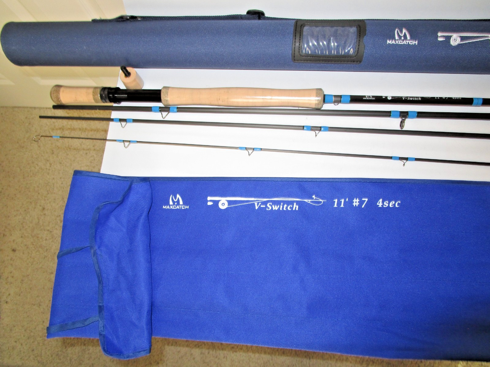 MAXCATCH V-SWITCH 11′ #7 4 SECTION FLY ROD