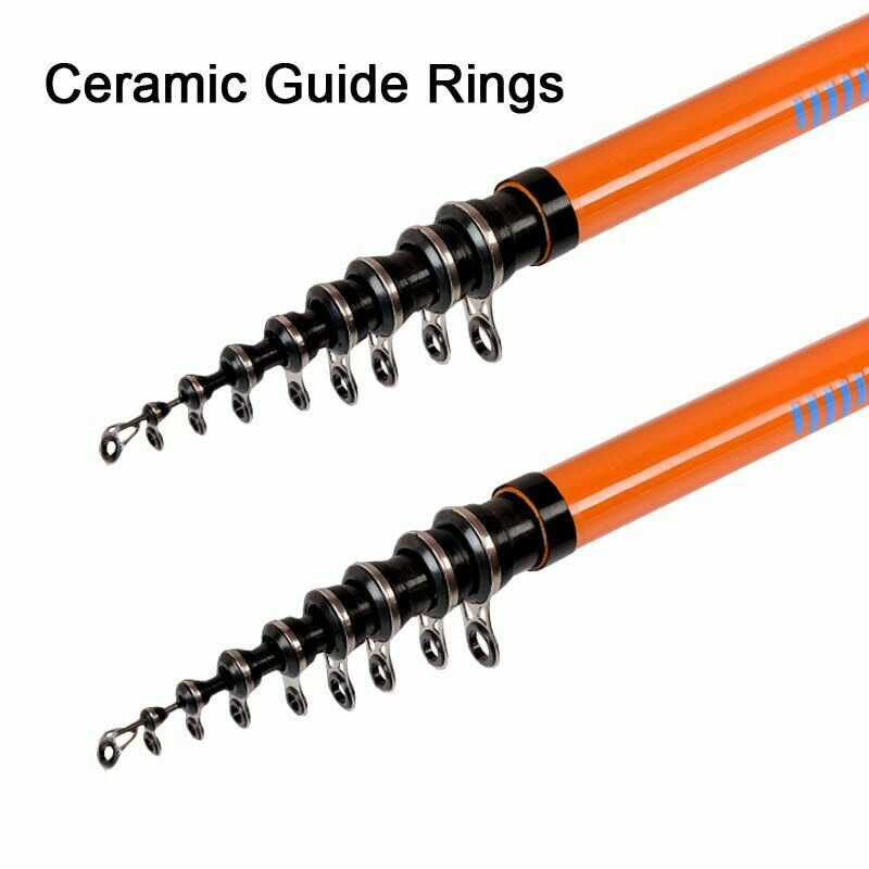 Carbon Fiber Fishing Rod 3.6M 4.5M 5.4M 6.3M Telescopic Rods Spinning Portable