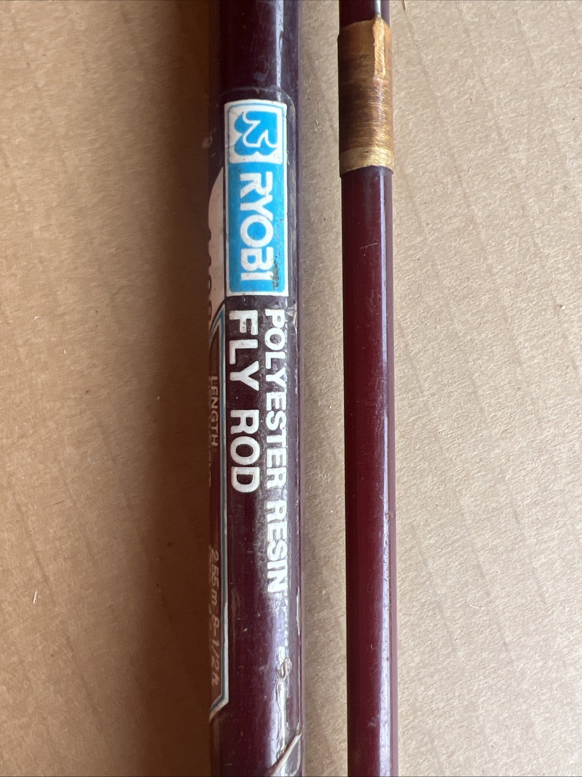 Ryobi Fly Rod Polyester Resin 8’ 1/2 . Made In Japan Vintage