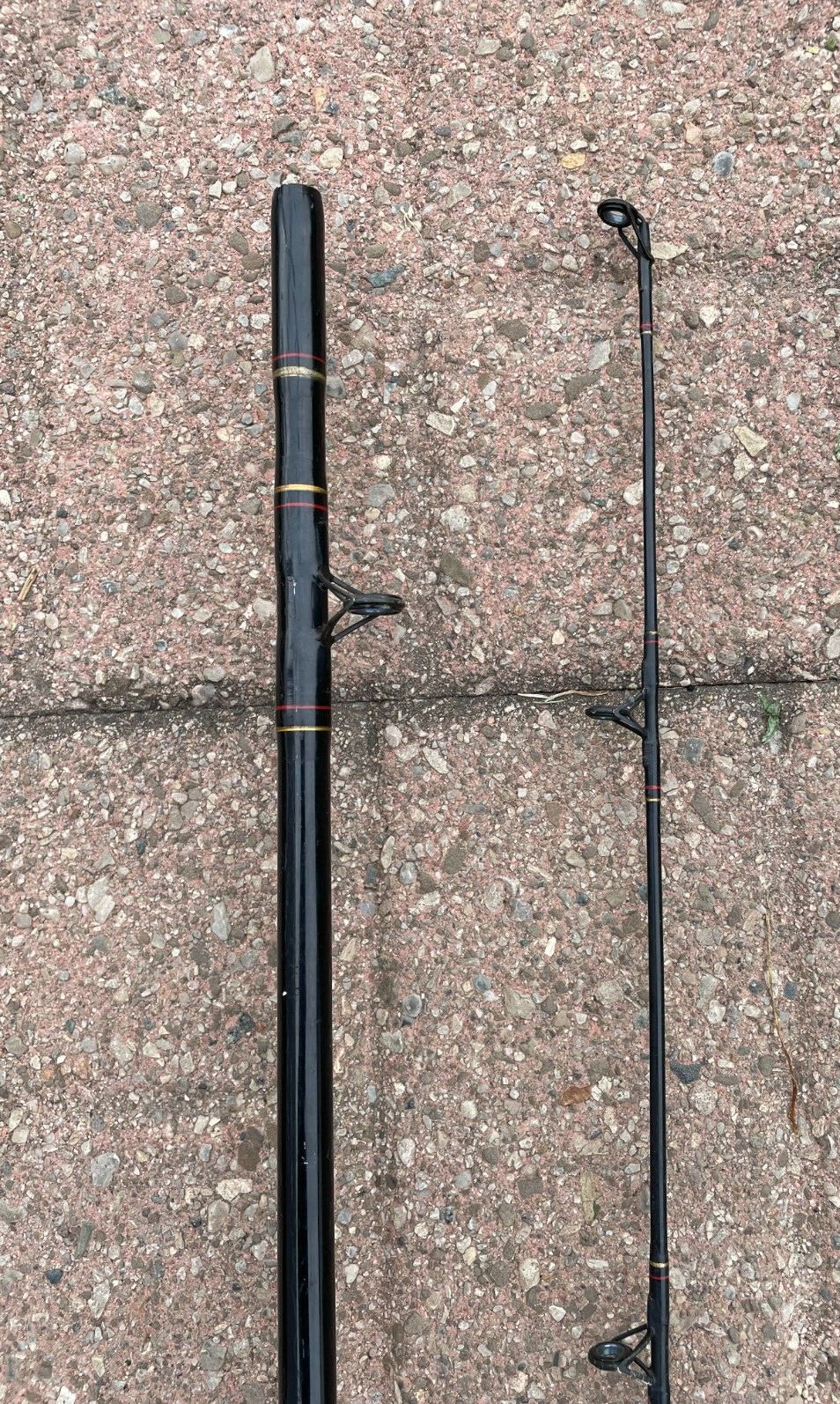 Vintage Zebco Pro Staff 8’ feet 2 Pc. Downrigger Action Fishing Rod 4365