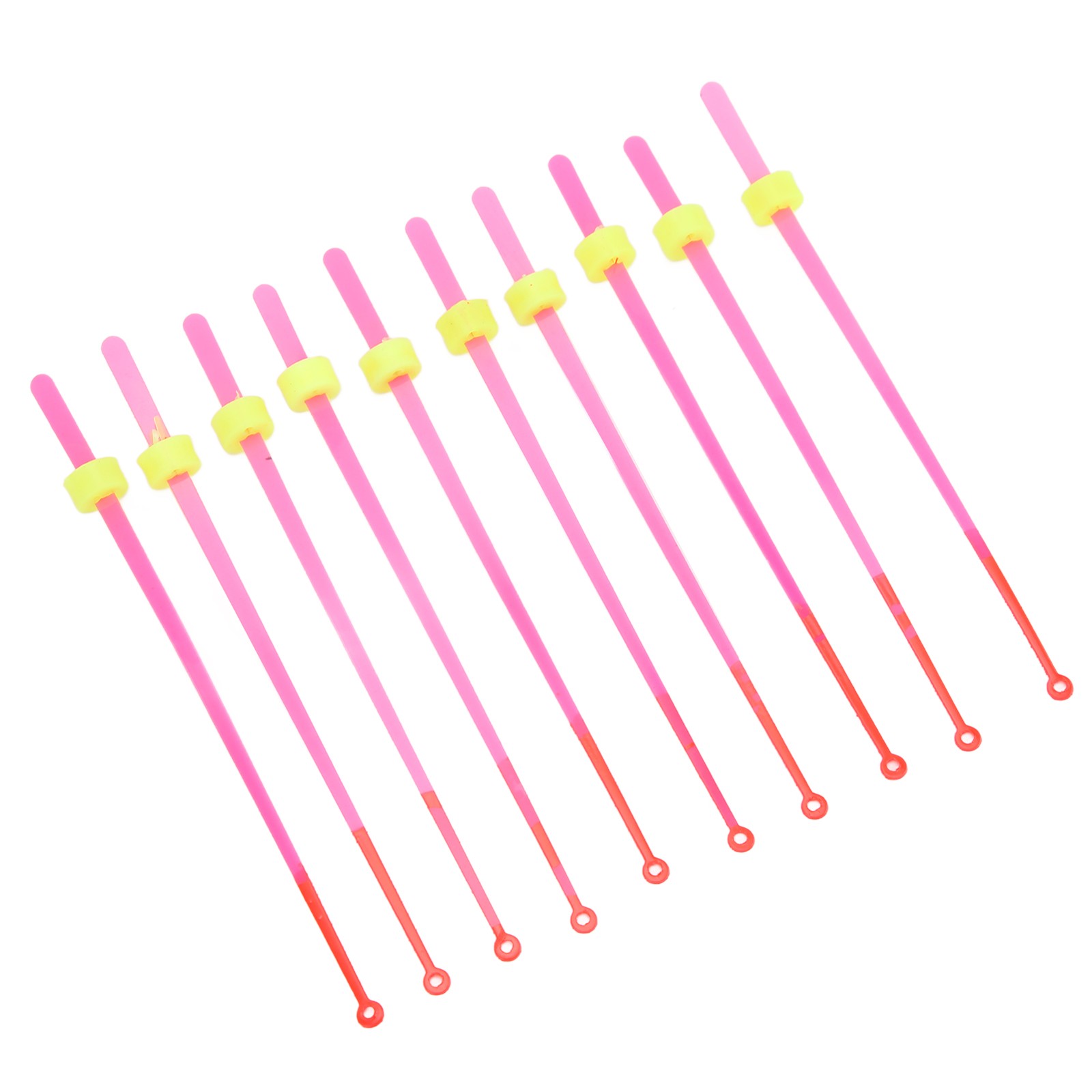 10-Pack Ice Fishing Rod Tip ABS Mini Top Section Pole Extension 12cm