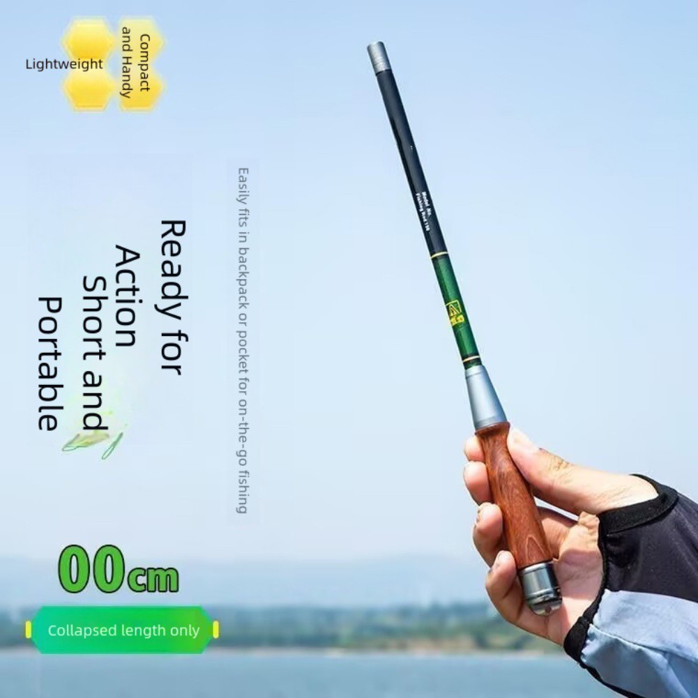 Carbon Fiber Ultralight Stream Fishing Rod Portable Pocket Pen Hand Rod