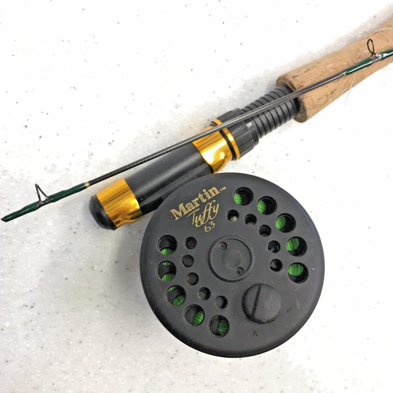 South Bend Trophy Tamer 8′ Graphite Fly Fishing Rod T 675 Martin Tuffy 63 Reel