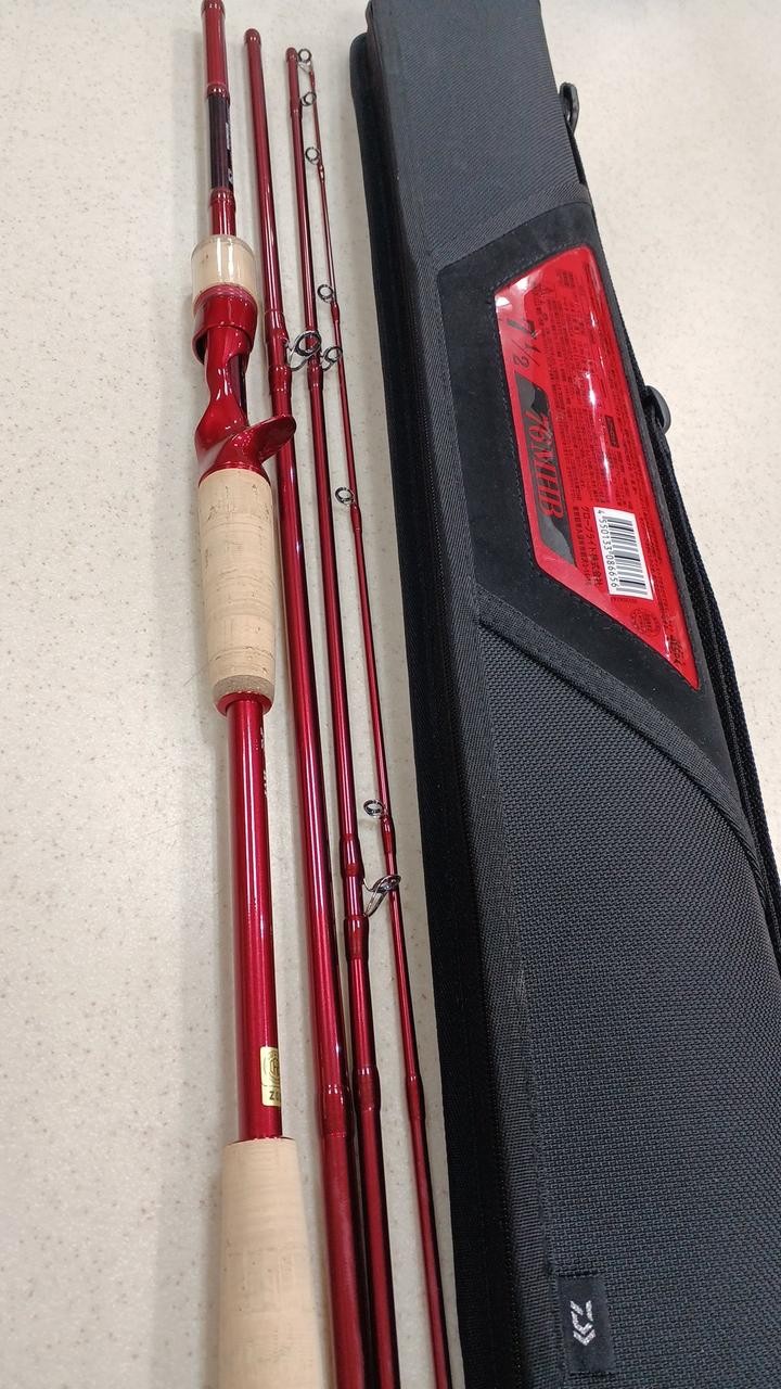 Daiwa Multi-Lure Bass Rod 7.5ft 125g 12-25lb 15-40g 4-Piece Fishing Pole