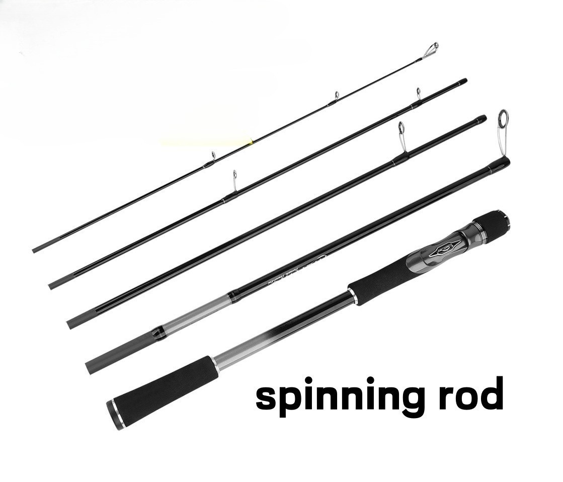 7FT 8FT Fishing Rods Spinning Rod Casting Carbon Fiber Rod 5 Section Sensitive