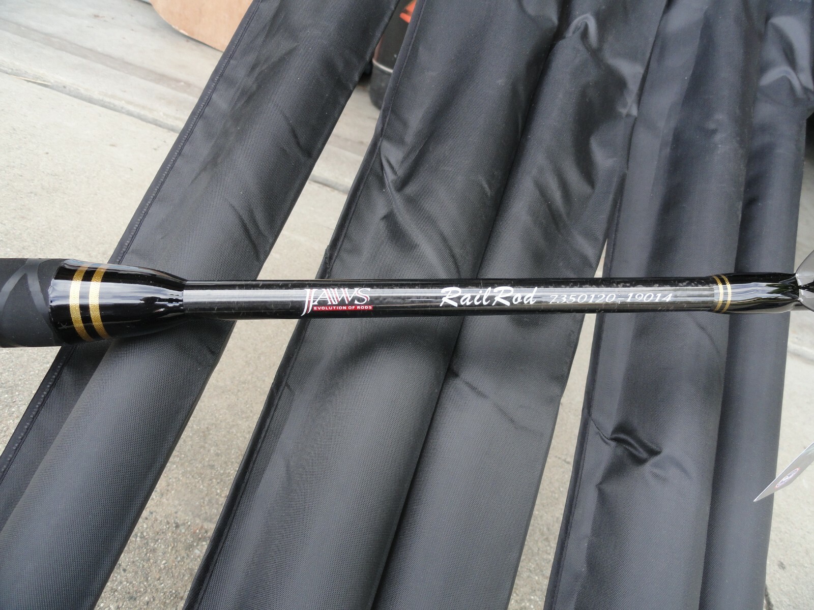 Jaws Big Game Stand-up Fishing Rail Rod 7’3″ 50~120lb W/COVER & FUJI HBSG Guides