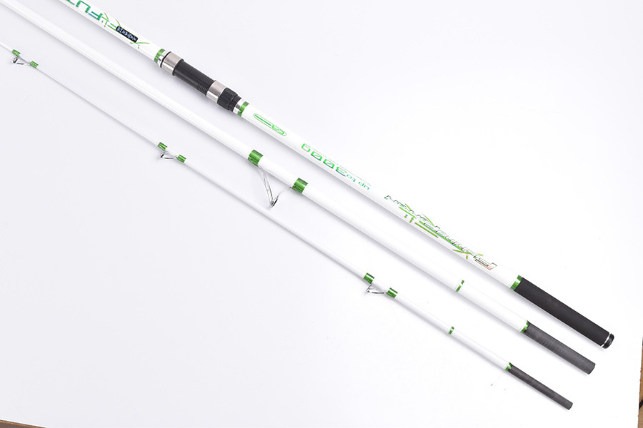 Surf Casting Fishing Rod 3-Piece Carbon Fiber Travel Rod Portable~14 ft