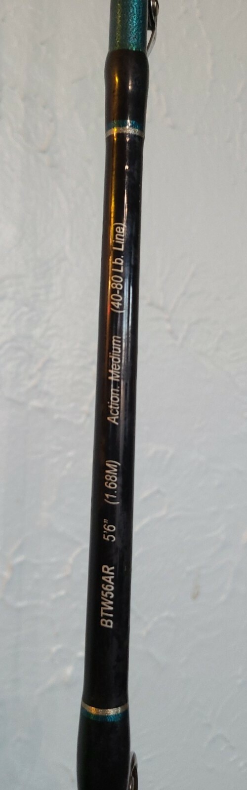 Shakespeare Tidewater – BTW56AR 5′ 6″ 40-80Lb – All Roller 1 Piece Fishing Rod
