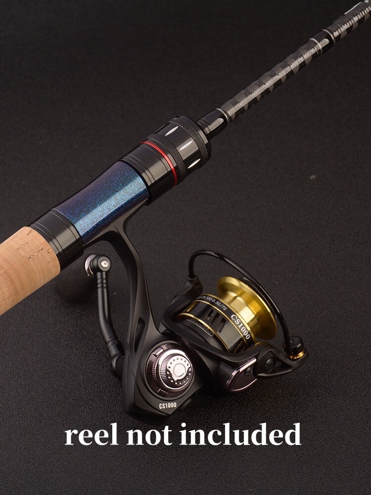 6.2FT Fishing Rods Spinning Casting Rod Carbon Fiber Rod Bass 2 Sections Fast